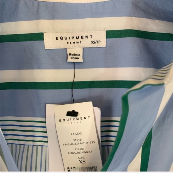 COPY - Equipment Clarke Stripe Shirt - Picture 5 of 6